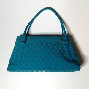 Vera Bradley solid turquoise quilted purse